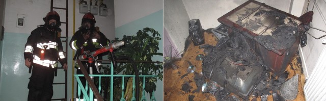 Strażacy w Kamieniu Pomorskim uporali się z pożarem na II piętrze budynku przy ul. Długosza.