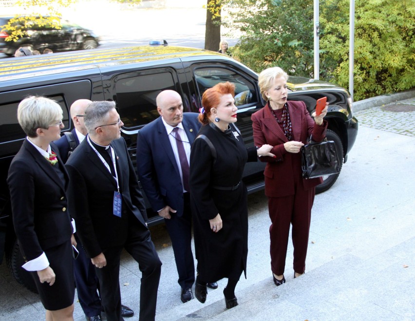 Georgette Mosbacher, ambasador USA w Polsce, wzięła udział w...