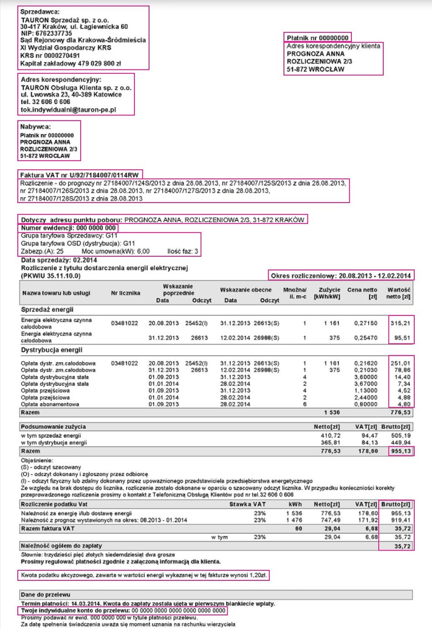 Tak wygląda nowa faktura za prąd, którą otrzymują już...