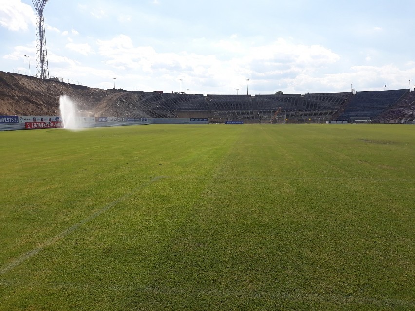 Budowa nowego stadionu Pogoni Szczecin - stan na 18 czerwca.