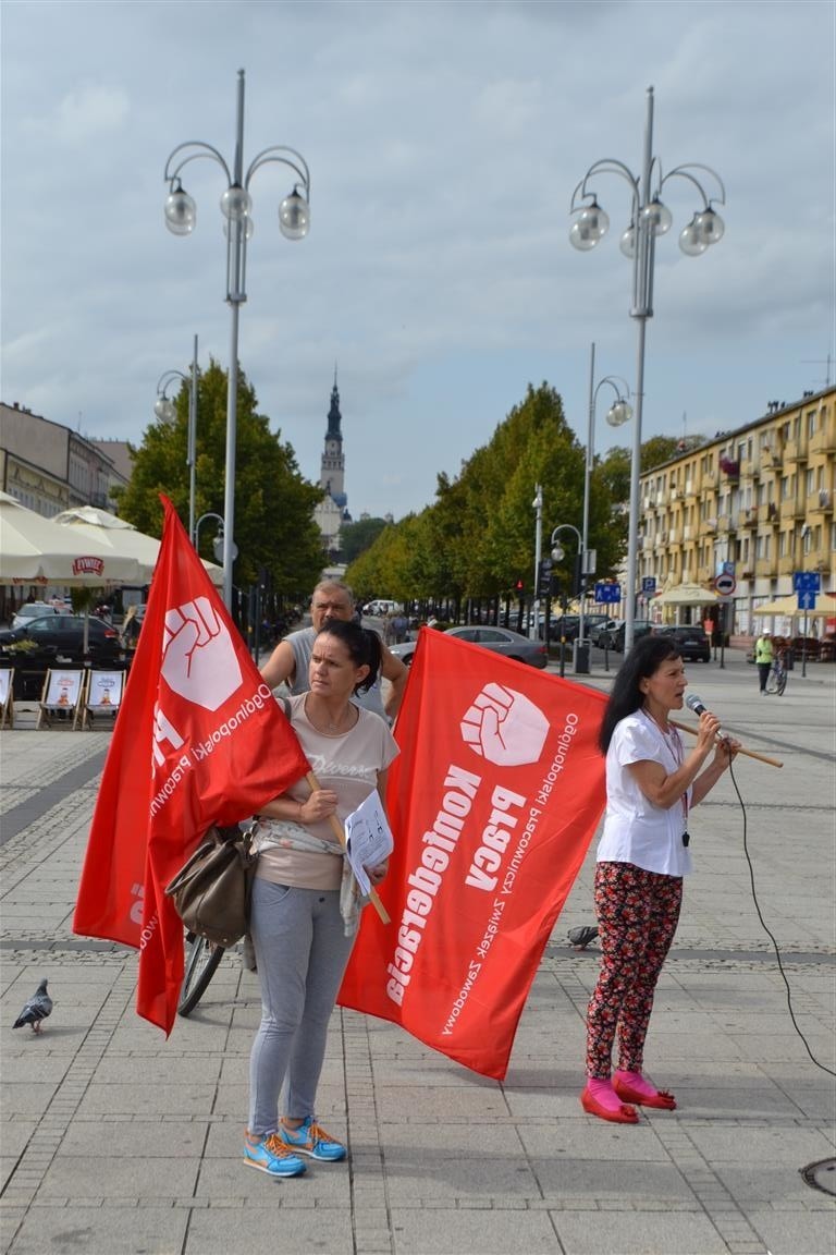 Pikieta pracowników TESCO