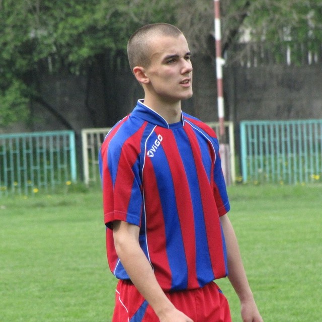 Krystian Śladewski w meczu z Kasztelanem Sierpc popisał się hat-trickiem.