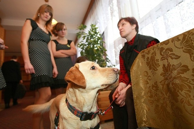 Katarzyna Strehl z Sambą, psem terapeutycznym.