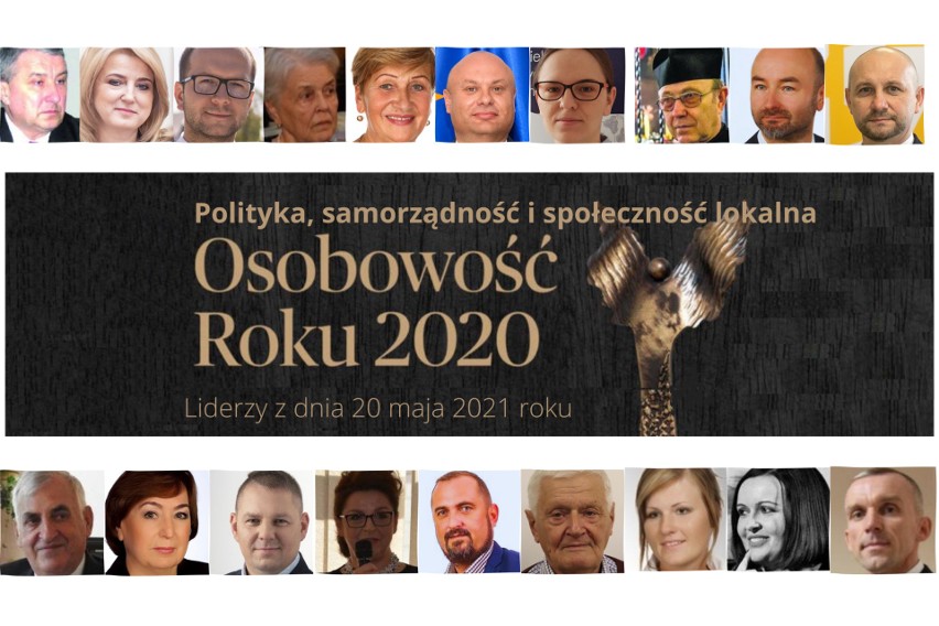 OSOBOWOŚĆ ROKU 2020 | Liderzy głosowania kategorii POLITYKA, SAMORZĄDNOŚĆ I SPOŁECZNOŚĆ LOKALNA