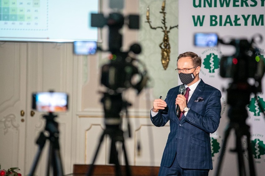 Konferencja prasowa w Pałacu Branickich poświęcona odkryciu...