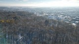 Góra Chełmska w Koszalinie w zimowej odsłonie z lotu ptaka [ZDJĘCIA, WIDEO]