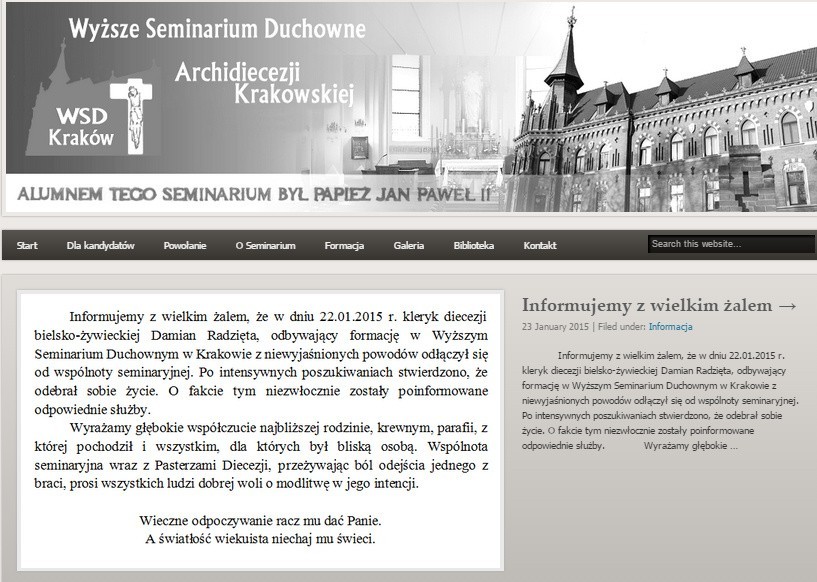 Wyższe Seminarium Duchowne Archidiecezji Krakowskiej...