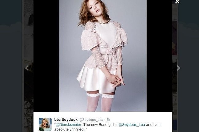 Lea Seydoux (fot. screen z Twitter.com)