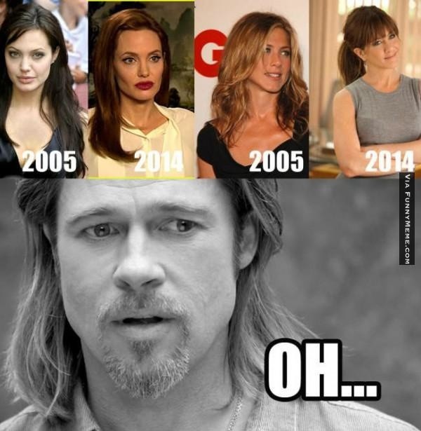 Brad Pitt i Angelina Jolie rozwodzą się. Co na to Jennifer Aniston? [MEMY]