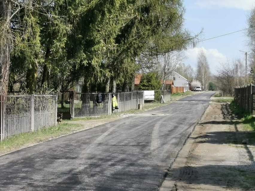 Ulica Polna w Janiku w gminie Kunów już prawie gotowa