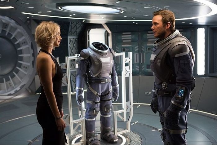 Jennifer Lawrence i Chris Pratt w filmie "Pasażerowie"