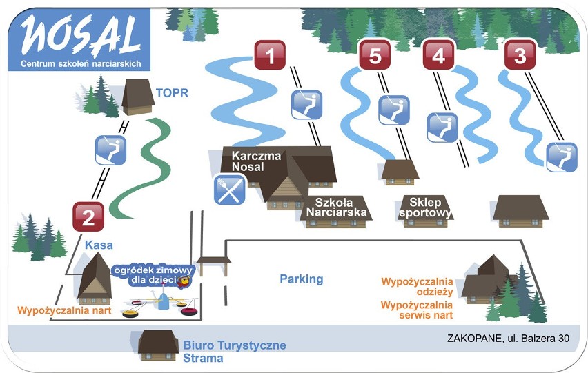 Nosal [OPIS, WYCIĄGI, TRASY, KARNETY]