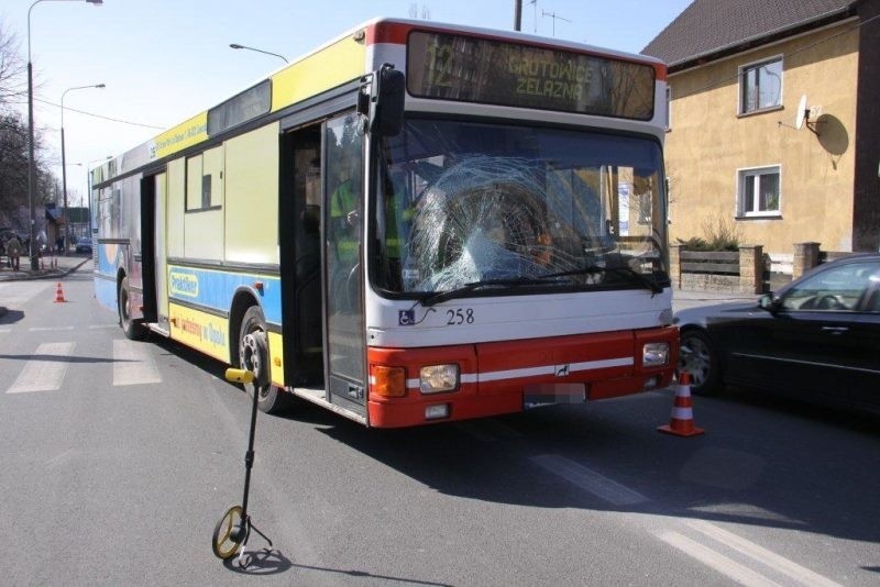 Autobus MZK potrącił rowerzystę.