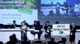Don’t cut Białowieża Forest. Greenpeace i Dzika Polska zakłócili wystąpienie Jana Szyszki w Brukseli