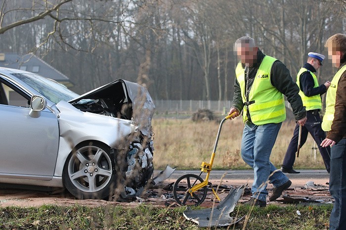 Wypadek na trasie Slupsk - Ustka