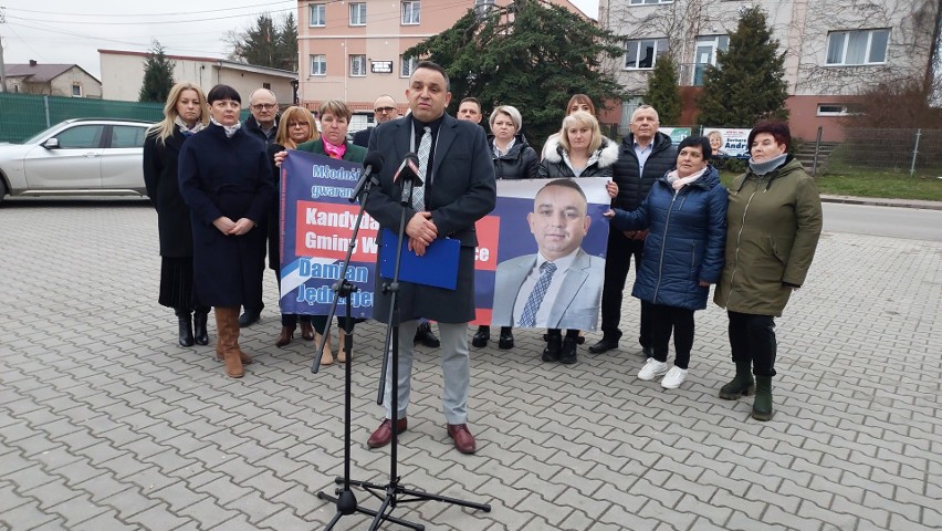 Wybory 2024. Damian Jędrzejewski, kandydat na wójta Wojciechowic oficjalnie rozpoczął kampanię wyborczą. Przedstawił kandydatów na radnych
