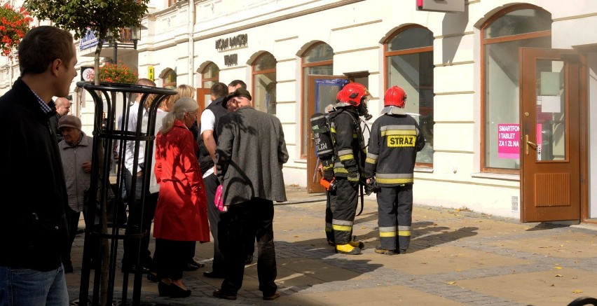 Pożar na Krakowskim Przedmieściu w Lublinie, w budynku...
