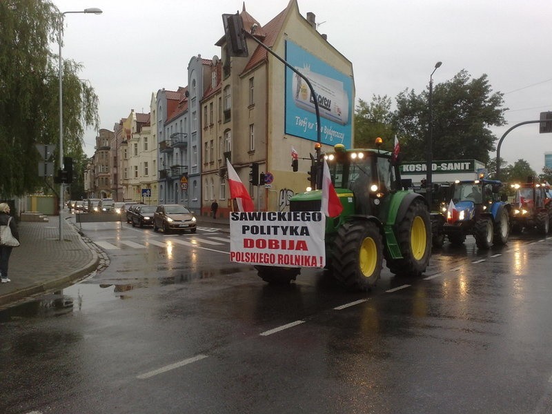 Protest rolników w Bydgoszczy