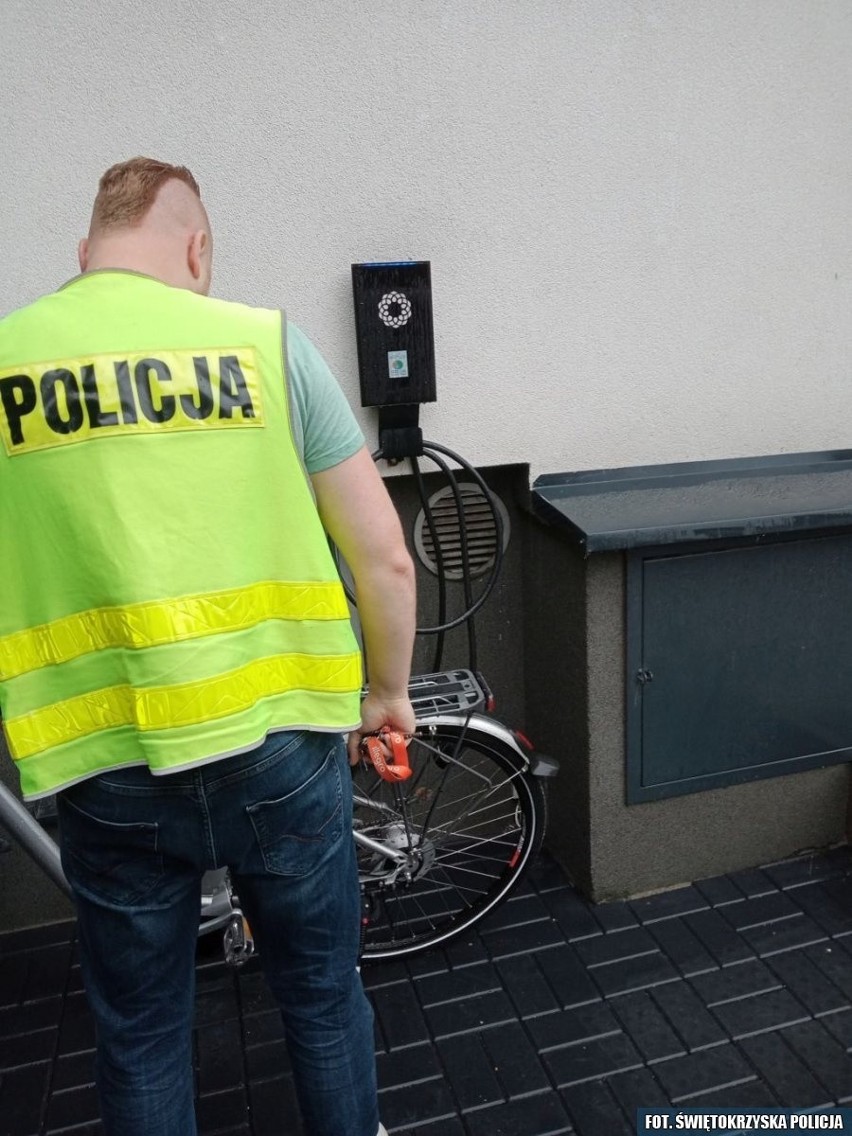 W gminie Jędrzejów polcjanci odzyskali kradziony rower i zatrzymali podejrzewanego