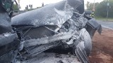 Wypadek na Włókniarzy w Łodzi. Spaliły się dwa samochody BMW. Ranne 4 osoby [ZDJĘCIA, FILM]