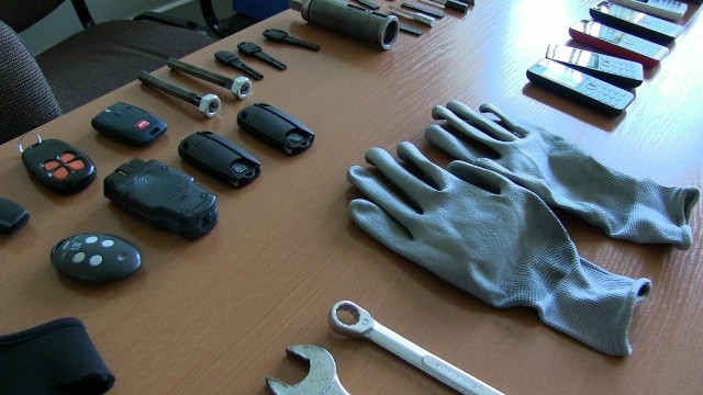 narzędzia używane przez złodziei
