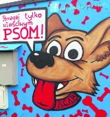 Pomagaj tylko właściwym psom: Kontrowersyjny mural uderza w policję. Autor się tłumaczy