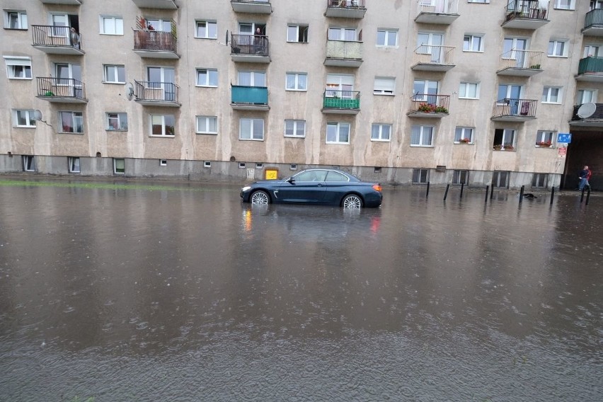 Intensywne opady deszczu w Poznaniu