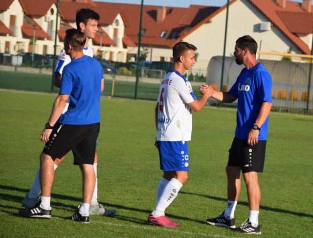 Michał Sparwasser (nr 5) zdobył zwycięską bramkę dla Odry.