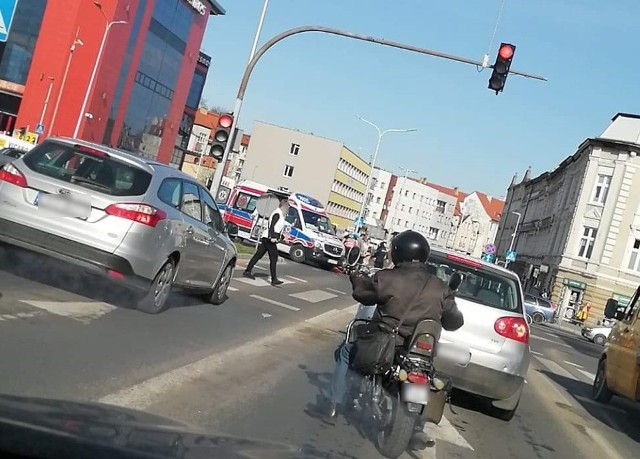 Wypadek w Koszalinie na skrzyżowaniu ul. Zwycięstwa oraz Krakusa i Wandy