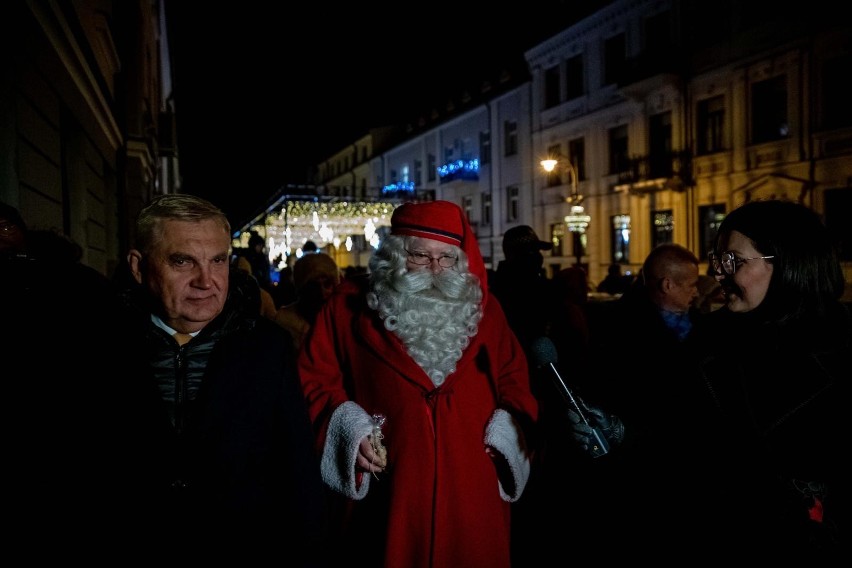 Mikołaj z Laponii odwiedził Białystok (5 grudnia 2021 r.).