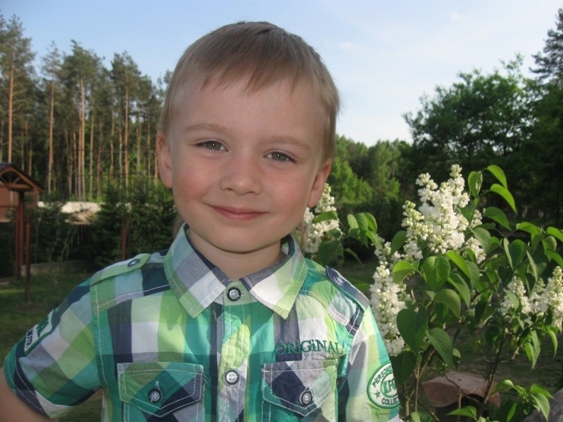 56. Kamil Michalec ma 4,5 roku. Mieszka w Szulborzu Wielkim....