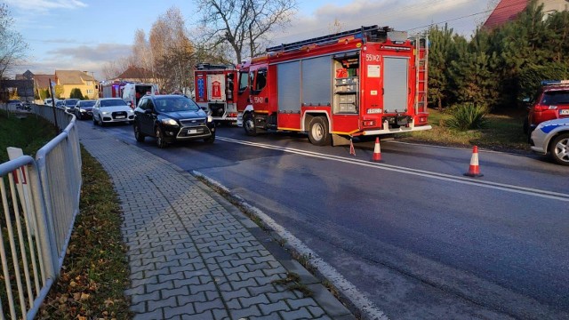 Do wypadku doszło w poniedziałek rano, na drodze krajowej nr 44