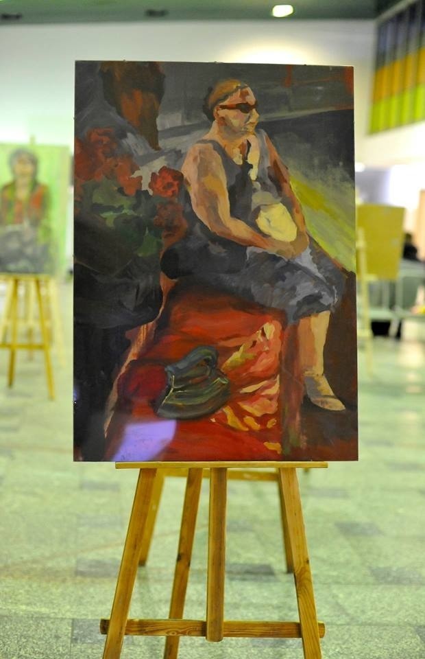 Wystawa rysunku i malarstwa na dworcu PKP w Słupsku (zdjęcia) 