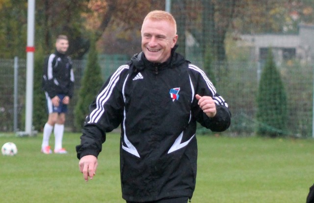 Trener Grzegorz Dziubek