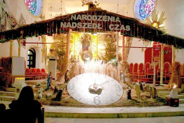   Najbardziej okazała była szopka w kościele Matki Bożej Nieustającej Pomocy na południu Starachowic.