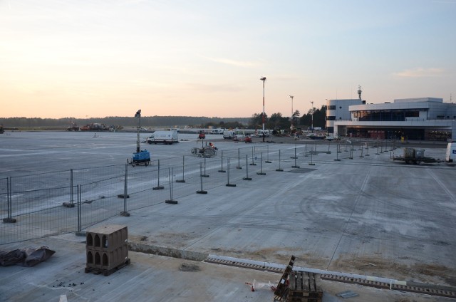 Trwa rozbudowa lotniska w GoleniowieW tej chwili Budimex wykonał 50 proc. prac.