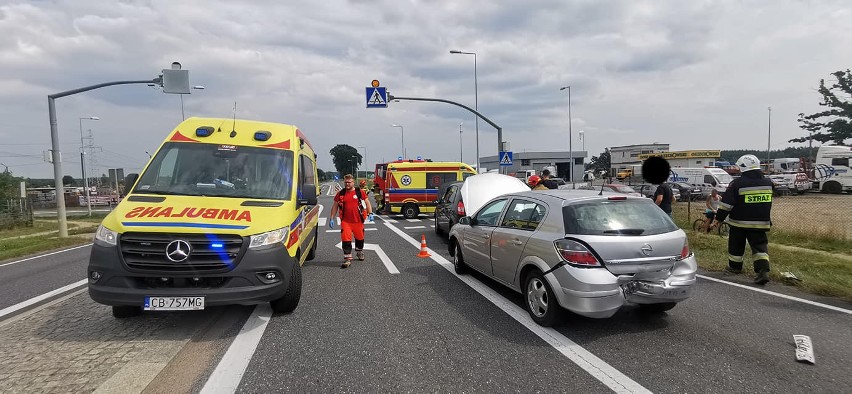 Wypadek na DK10 pod Bydgoszczą! Są poszkodowani i utrudnienia w ruchu