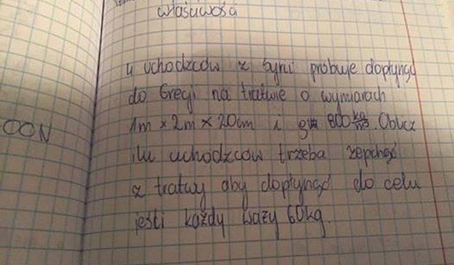 Feralne zadanie wpisane do zeszytu przez gimnazjalistę umieszczone w portalu społecznościowym wywołało międzynarodową burzę opinii społecznej