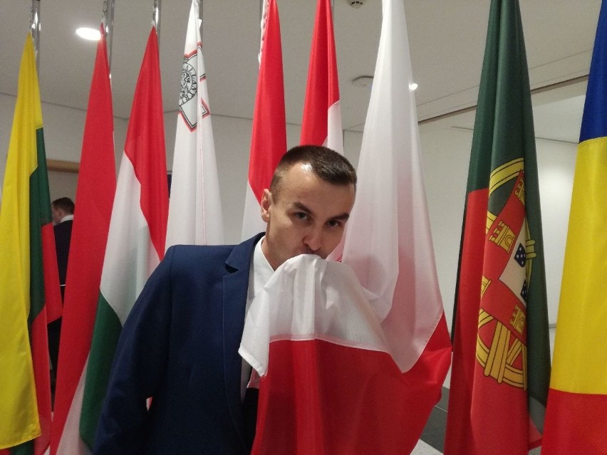 Michał Szafrański, sołtys Nieznanowic w Parlamencie Europejskim Osób Niepełnosprawnych