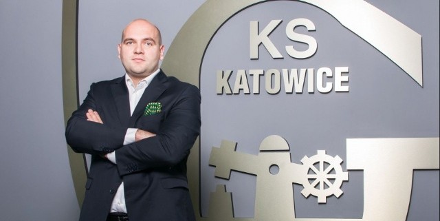 Prezes GKS Katowice Marcin Janicki