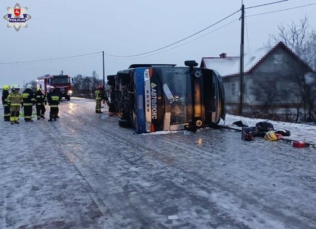 Wypadek ukraińskiego autokaru