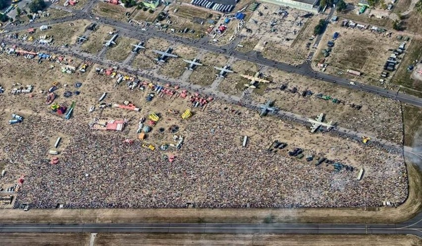 Air Show 2015 - tak wyglądało z powietrza 80 tysięcy widzów...