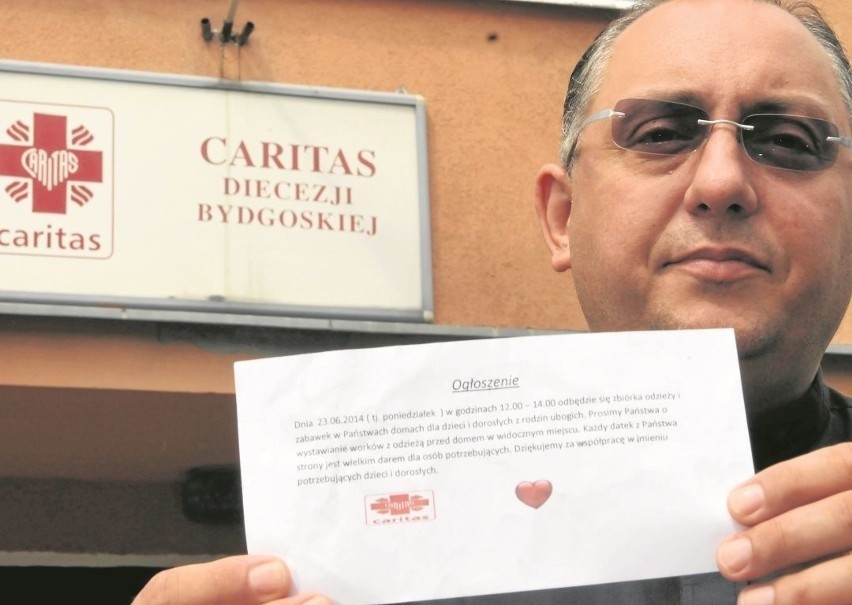 Ks. Wojciech Przybyła, dyrektor Caritas Diecezji Bydgoskiej: - Ta pomoc jest potrzebna cały czas