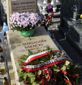 Płk Aleksander Sałacki, Orlę Lwowskie, ma nowy nagrobek na cmentarzu w Tychach ZDJĘCIA