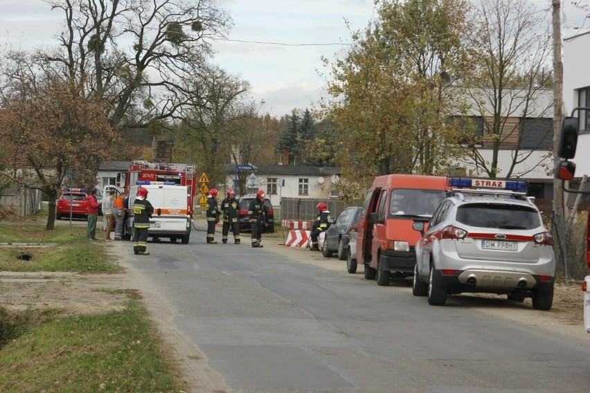 Wrocław, uszkodzona rura z gazem w Leśnicy