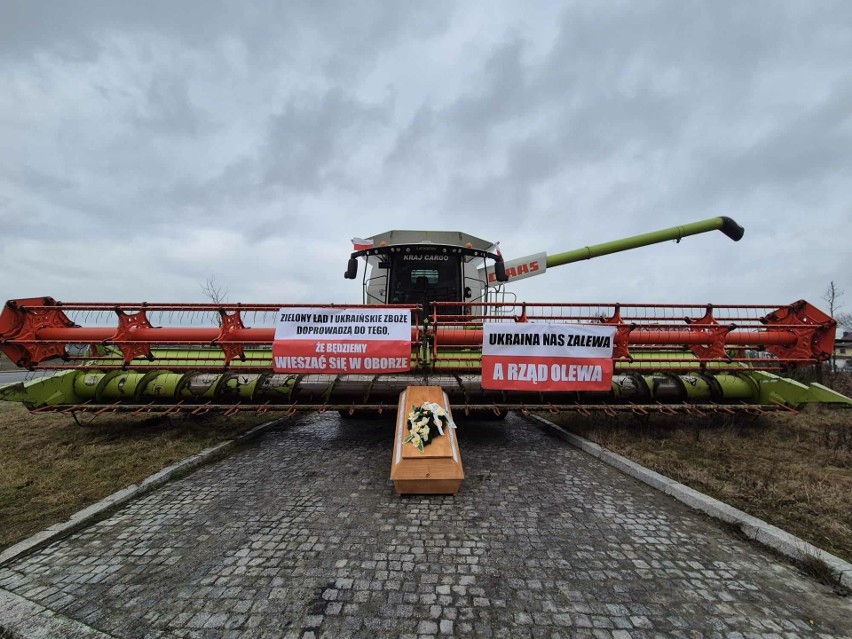 Protest rolników w Czarlinie