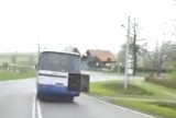 Piwniczna-Zdrój: niebezpieczny rajd autobusu. Mogło dojść do tragedii [WIDEO]