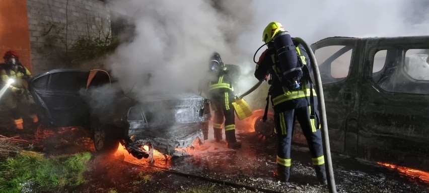 7 zastępów straży pożarnej brało udział w akcji gaśniczej w...