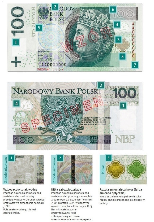 Nowe zmodernizowane banknoty - zobacz, czym różnią się od...