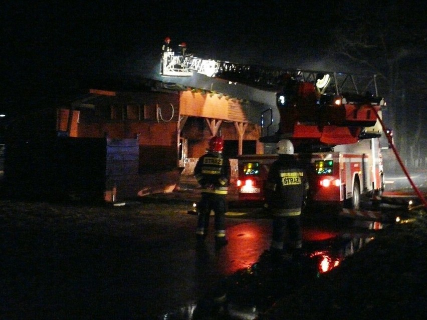 Pożar kawiarni Plażowa nad Miedwiem